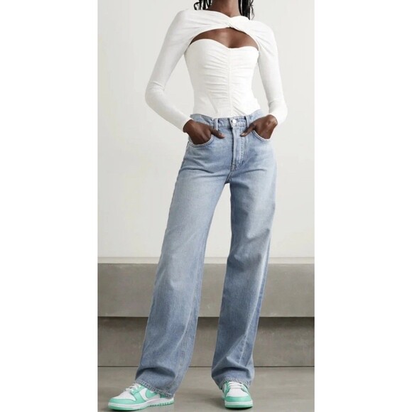 GRLFRND Brooklyn High Rise Loose Straight size 29 Miracle Mile - Picture 16 of 16